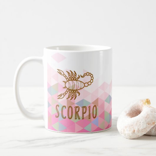 Mug Scorpio, signe zodiaque (Avec donut)