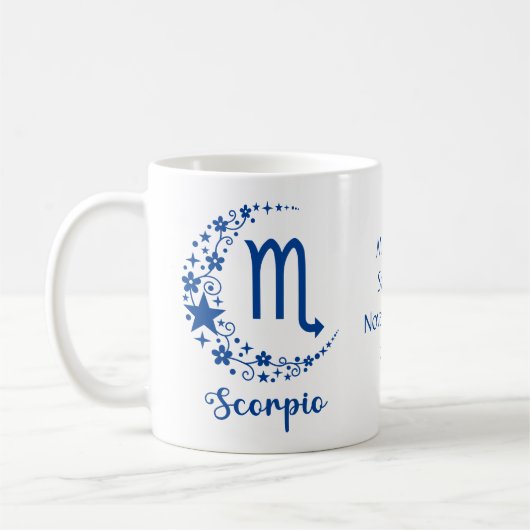 Mug Scorpio signe Zodiaque Astrologie Anniversaire Ble (Gauche)