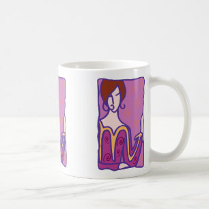 Mug Scorpio Woman des années 1920 en violet