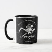 Mug Scorpio Zodiac Astrologie Personnalité Black Custo (Gauche)