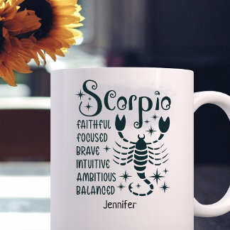 Mug Scorpio Zodiac Traits personnalisés Horoscope