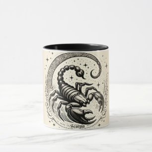Mug Scorpion Croissant Lune Astrologie Zodiac Scorpio