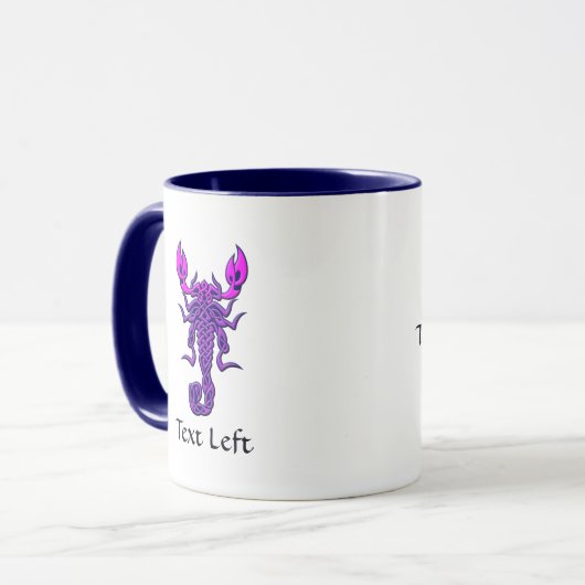 Mug Scorpion de noeud céleste pourpre (Devant gauche)