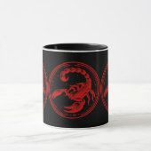 Mug Scorpion noir rouge Astrologie Scorpion SIGNE Zodi (Centre)