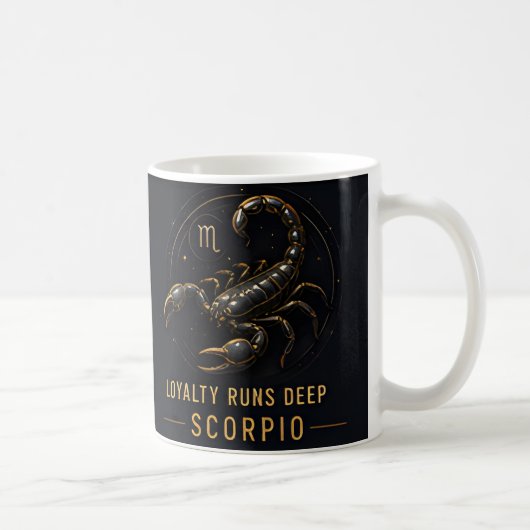 Mug Scorpion Signe du zodiaque Horoscope céleste (Droite)