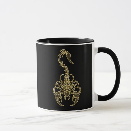 Mug scorpion venimeux or insecte très venimeux (Droite)