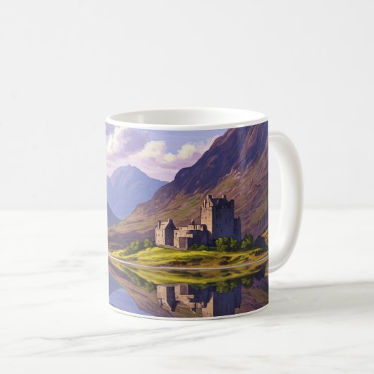 Mug Scotland Scottish Highlands Castle Travel (Devant droit)