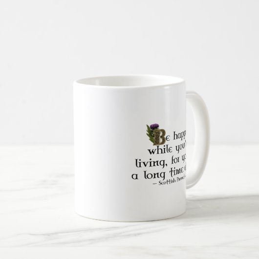 Mug Scotland Scottish Thistle Celtic Knoverb (Devant droit)