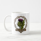 Mug Scotland Scottish Thistle Celtic Knoverb (Gauche)