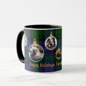 Mug Scots Delight Tartan PHOTO Noël Cadeau personnalis (Devant gauche)
