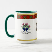 Mug Scott Clan Badge Tartan & Motto (Gauche)