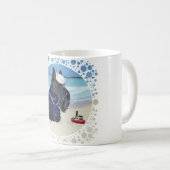 Mug Scottie à la Plage (Devant droit)