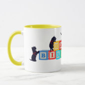Mug Scottie Birthday Blocks (Gauche)