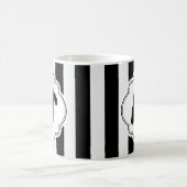 Mug Scottie blanc de noir de rayure (Centre)
