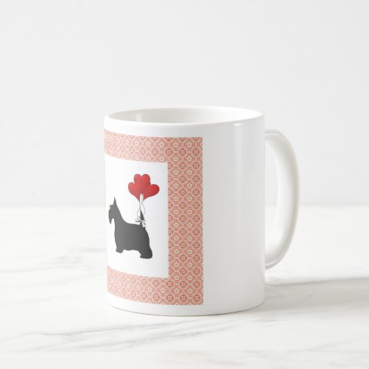 Mug Scottie Hearts (Devant droit)