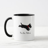 Mug Scottie Mom Scottie Scottish Terrier Fun Nom perso (Gauche)
