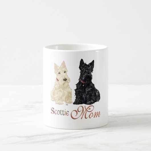 Mug Scotties Blé et Noirs Fête des Mères (Centre)