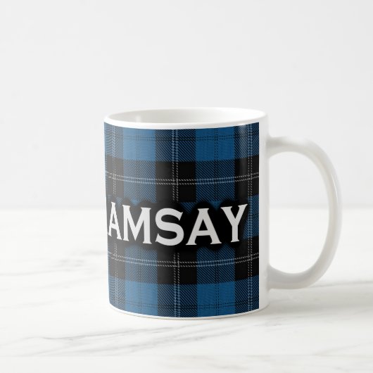 Mug Scottish Clan Ramsay Blue Hunting Tartan (Droite)