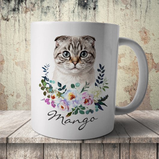 Mug Scottish Fold aquarelle