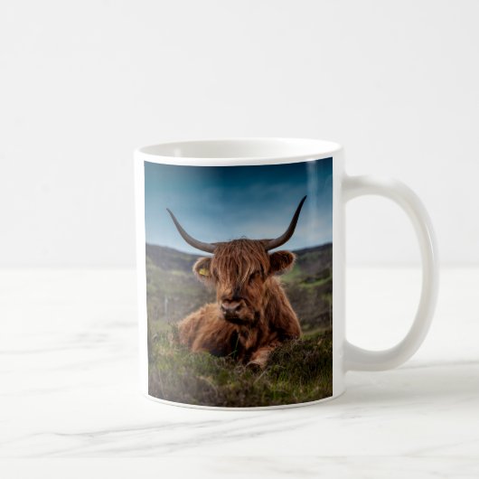 Mug Scottish Highland Cow Longhorn Bull Rancher (Droite)