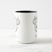 Mug Scottish Highland Cow Sketch Portrait (Centre)
