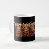 Mug SCoTTiSH HigHLaND CoWs ' THe McHaiRY CooS ' (Devant gauche)