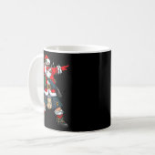 Mug Scottish Santa Bagpes Dabbing Christmas Funny Holi (Devant gauche)