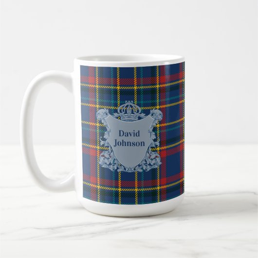 Mug Scottish Tartan Plaid Clan Vintage Pattern (Gauche)