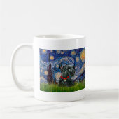 Mug Scottish Terrier 12c -Starry Night (Gauche)