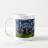 Mug Scottish Terrier (deux noir) - Starry Night (Gauche)
