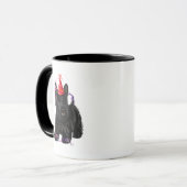 Mug Scottish Terrier et Casquette de fête (Devant gauche)