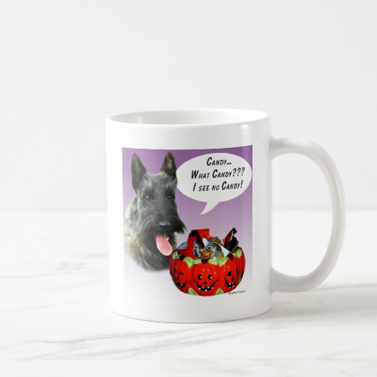 Mug Scottish Terrier Halloween Candy (Droite)