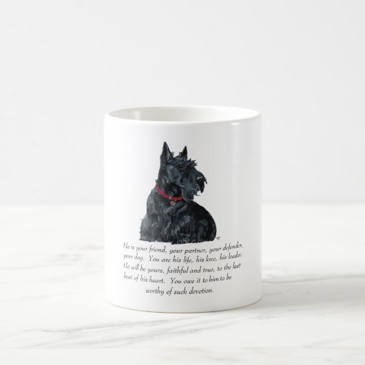 Mug Scottish Terrier Keepsaké - chien mâle (Centre)