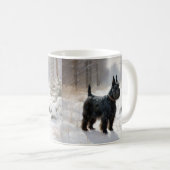 Mug Scottish Terrier Laisser Il Neige Noël (Devant droit)