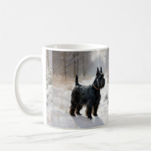 Mug Scottish Terrier Laisser Il Neige Noël
