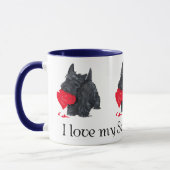 Mug Scottish Terrier Valentine (Gauche)