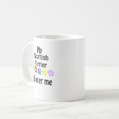 Mug Scottish Terrier Walks Design (Devant gauche)