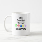 Mug Scottish Terrier Walks Design (Gauche)