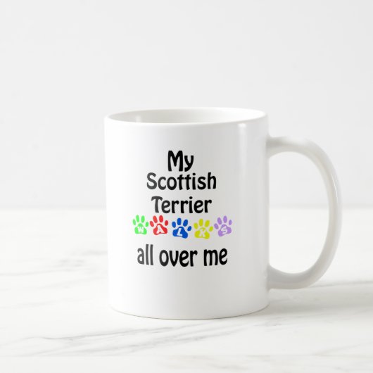 Mug Scottish Terrier Walks Design (Droite)