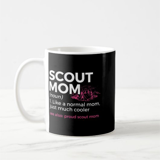 Mug Scouting Funny Scout Mom Definition Proud Scout Mo (Gauche)