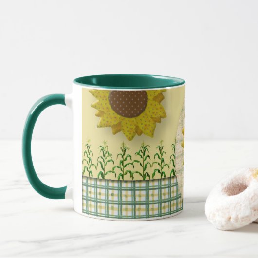 Mug Scrapbook Tournesol (Avec donut)