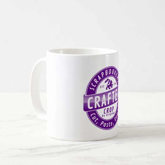 Mug "Scrapbookers - Couper, Coller et Répéter" (Devant gauche)