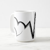 Mug Scribble Heart Love (Devant gauche)