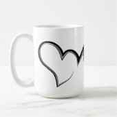 Mug Scribble Heart Love (Gauche)