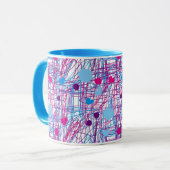 Mug Scribble Pink Blue Trending (Devant gauche)