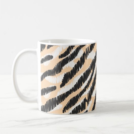 Mug Scribble Zebra Leopard : Fourrure Vintage (Gauche)