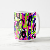 Mug Scribbles en couleurs (Devant droit)
