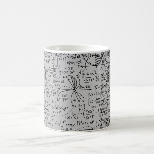Mug scribbles mathématiques (Centre)