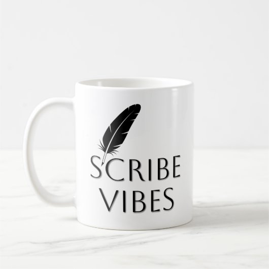 Mug Scribe Vibes Author Writer Poet  (Gauche)