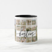 Mug Script Besties Photo Collage Personalized (Centre)
